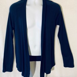 Splendid Navy Cardigan Draped Style Medium
